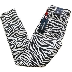 True Religion Halle Super Skinny Zebra Animal Print NWT 25